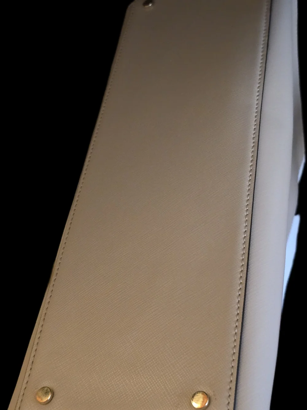 kate spade Two-Tone Leather Tote — Blush & White